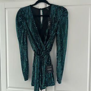 NWT Lulu’s Sequin Romper - XS